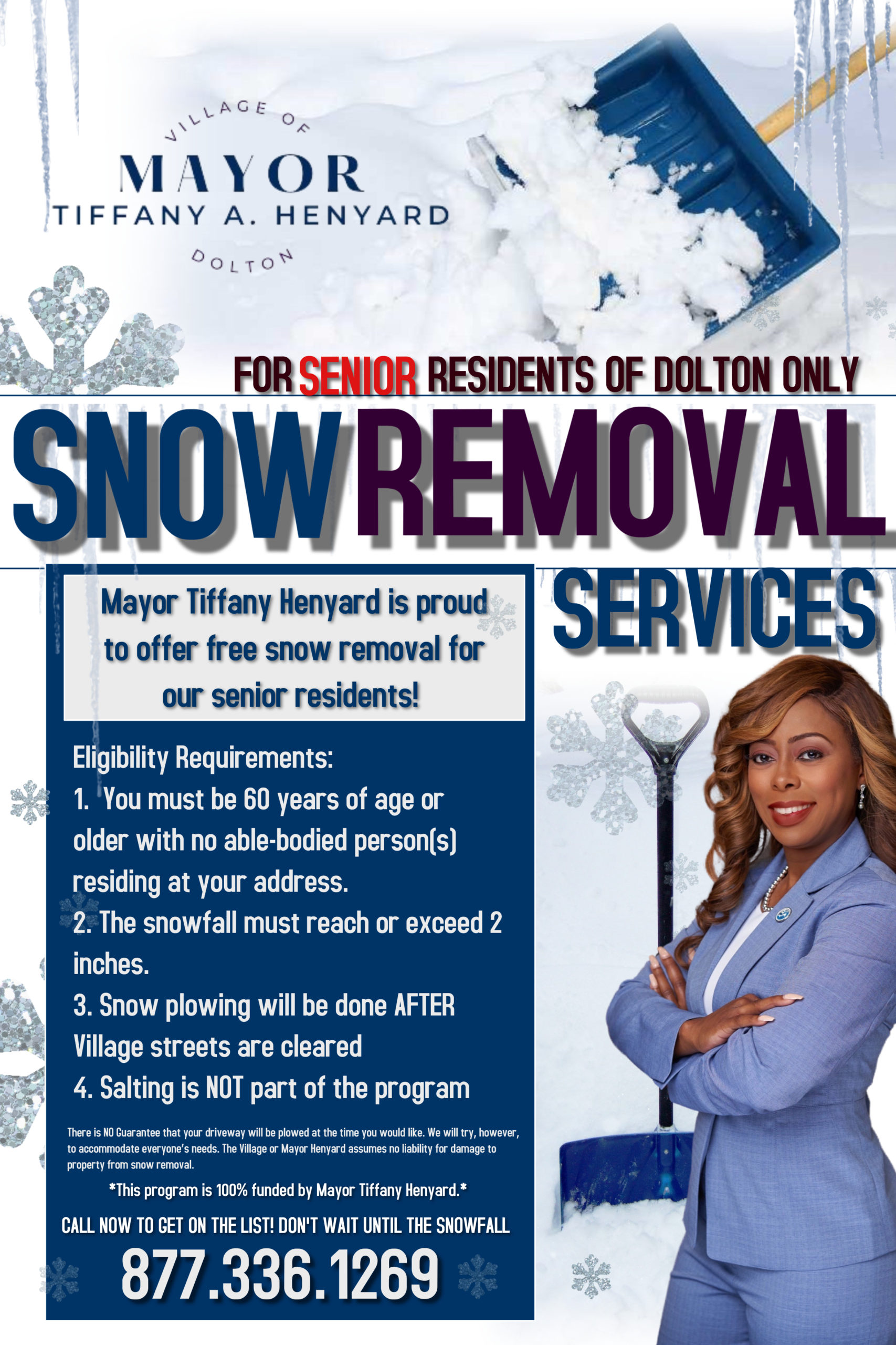 You are currently viewing For Seniors Only:  Snow Removal Services. Please pass along to those that may need help!